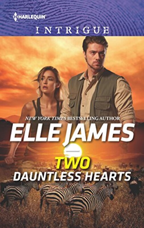 Book cover for "Two Dauntless Hearts" by Elle James