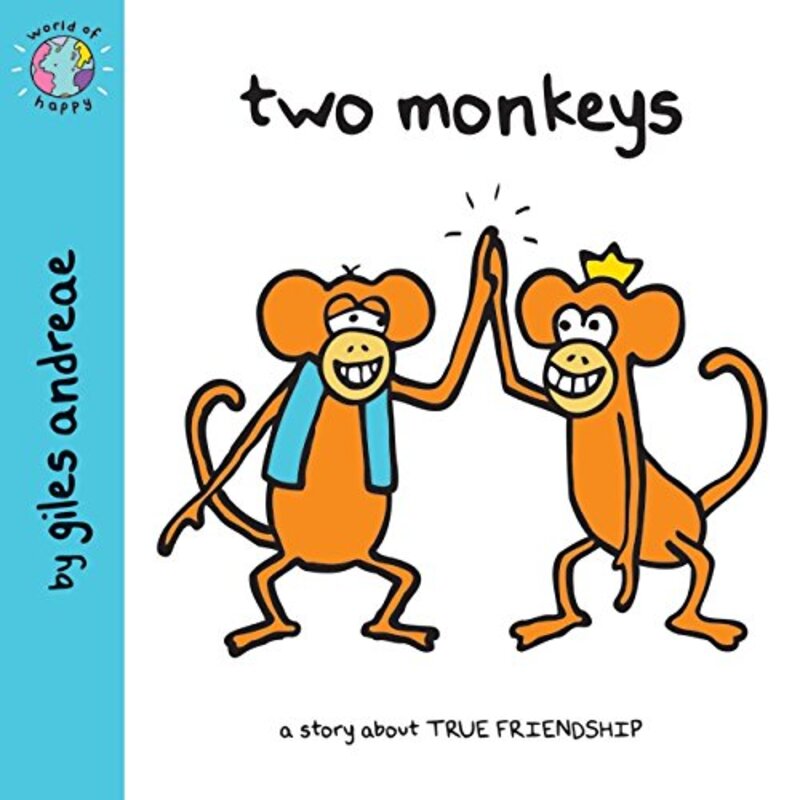 Book cover for "Two Monkeys" by Giles Andreae