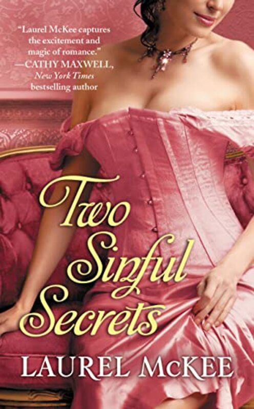 Book cover for "Two Sinful Secrets" by Amanda McCabe