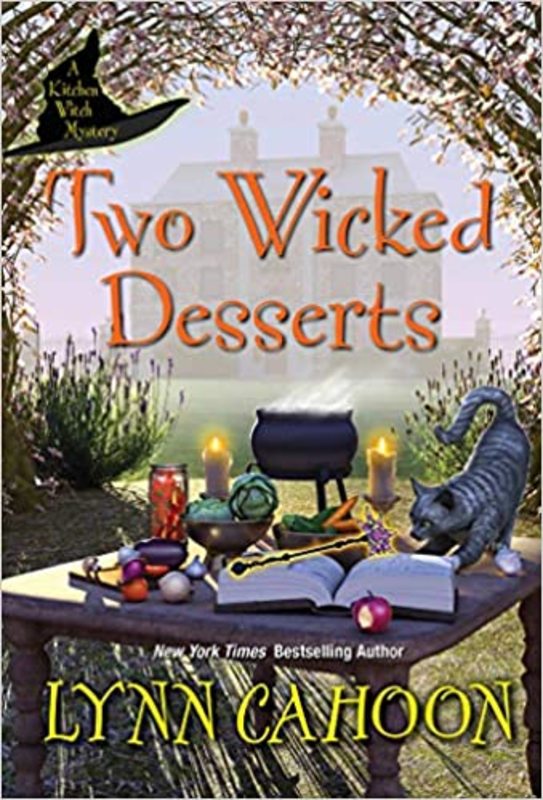 Book cover for "Two Wicked Desserts" by Lynn Cahoon