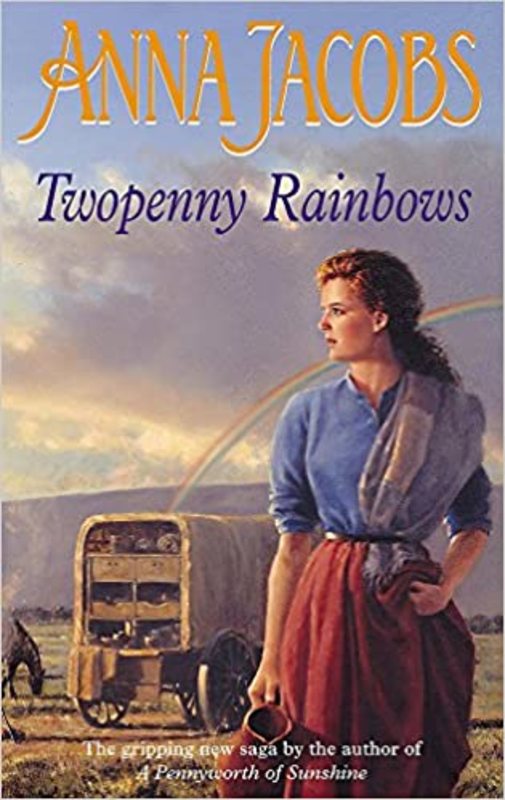 Book cover for "Twopenny Rainbows" by Anna Jacobs