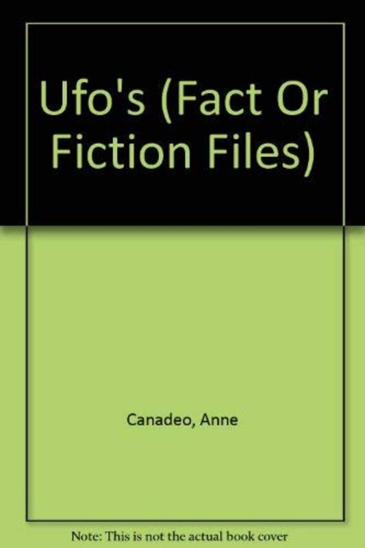 Book cover for "UFOs" by Anne Canadeo