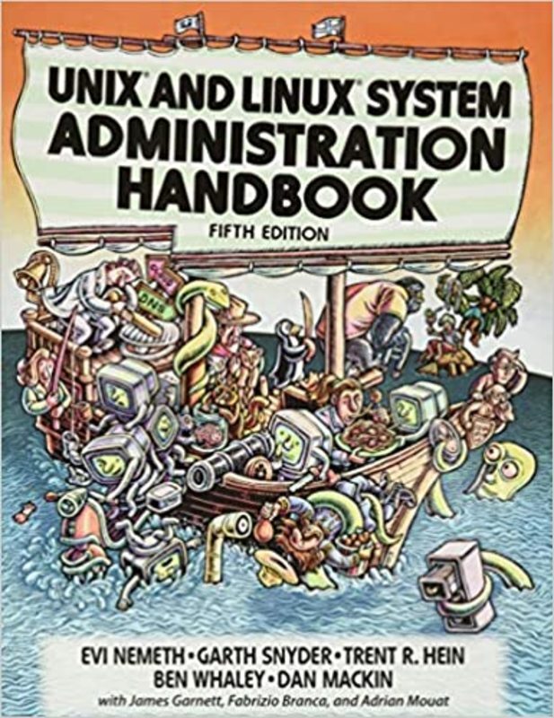 Book cover for "UNIX and Linux System Administration Handbook" by Evi Nemeth