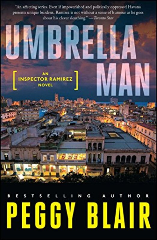 Book cover for "Umbrella Man" by Peggy Blair