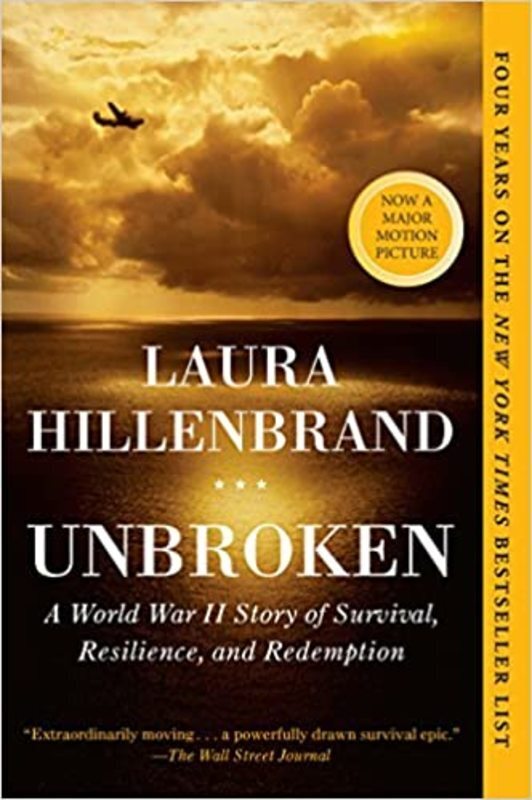 Book cover for "Unbroken" by Laura Hillenbrand