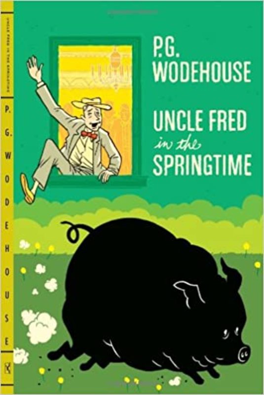 Book cover for "Uncle Fred in the Springtime" by PG Wodehouse