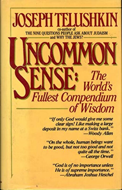 Book cover for "Uncommon Sense" by Joseph Telushkin