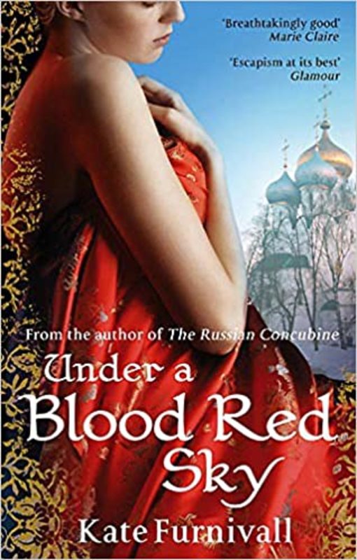 Book cover for "Under a Blood Red Sky" by Kate Furnivall