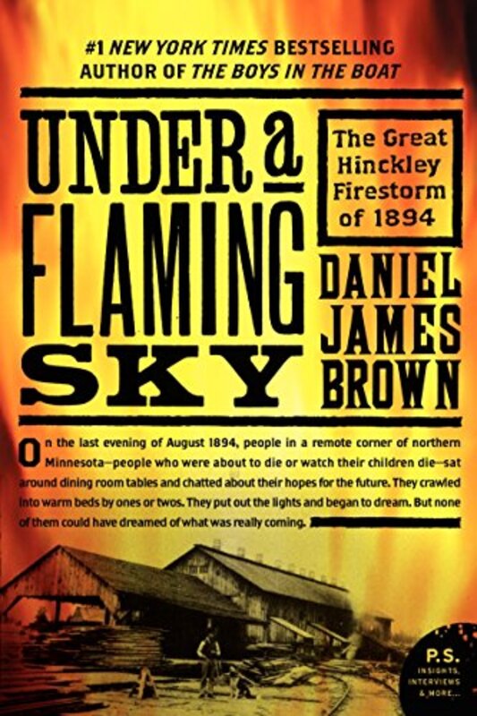 Book cover for "Under a Flaming Sky" by Daniel James Brown