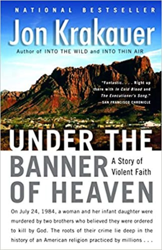Book cover for "Under the Banner of Heaven" by Jon Krakauer