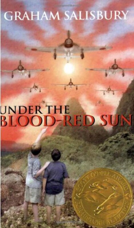 Book cover for "Under the Blood-Red Sun" by Graham Salisbury