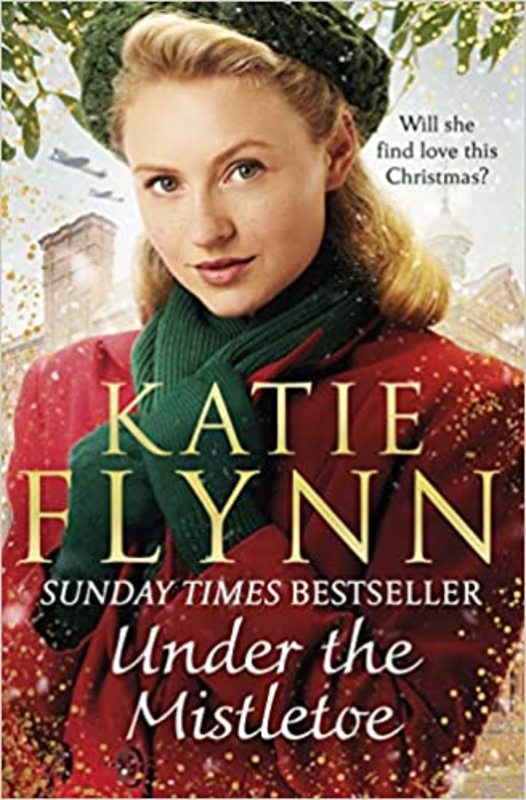 Book cover for "Under the Mistletoe" by Katie Flynn