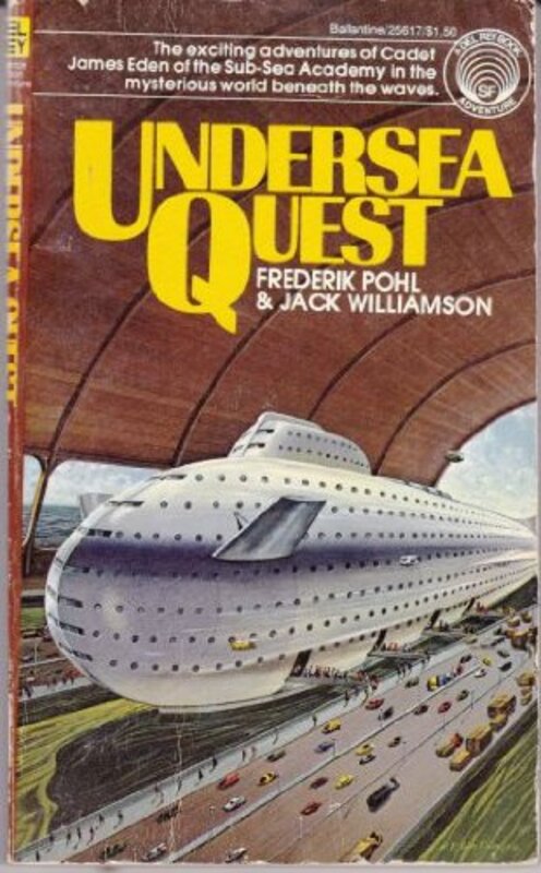 Book cover for "Undersea Quest" by Jack Williamson