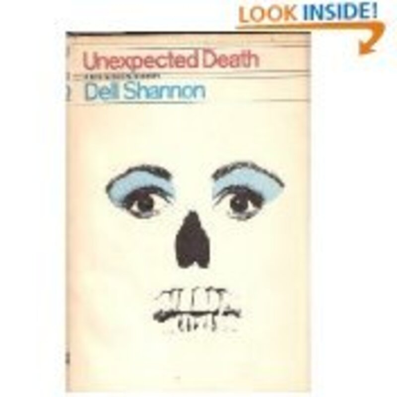 Book cover for "Unexpected Death" by Dell Shannon