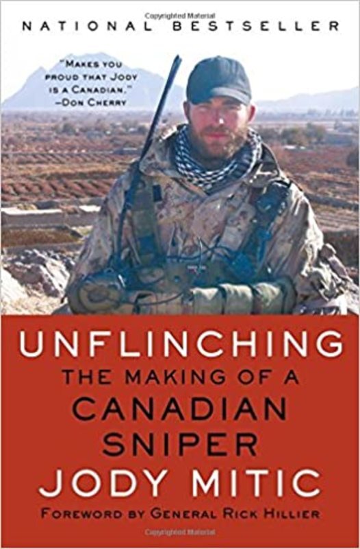 Book cover for "Unflinching" by Jody Mitic