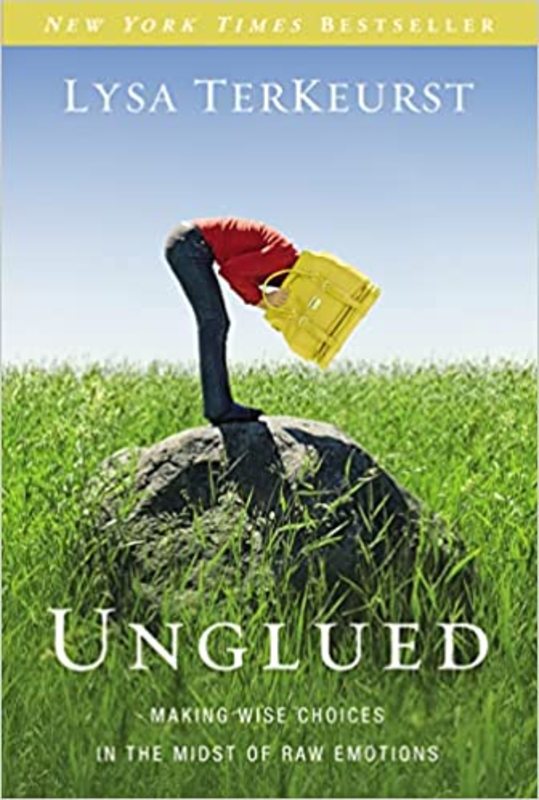 Book cover for "Unglued" by Lysa TerKeurst
