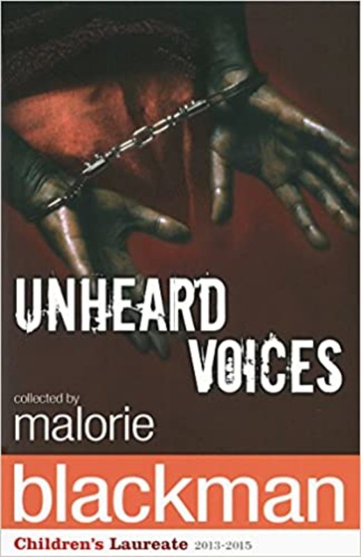 Book cover for "Unheard Voices" by Malorie Blackman