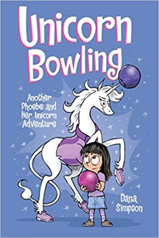 Book cover for "Unicorn Bowling" by Dana Simpson