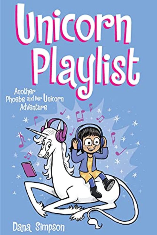 Book cover for "Unicorn Playlist" by Dana Simpson
