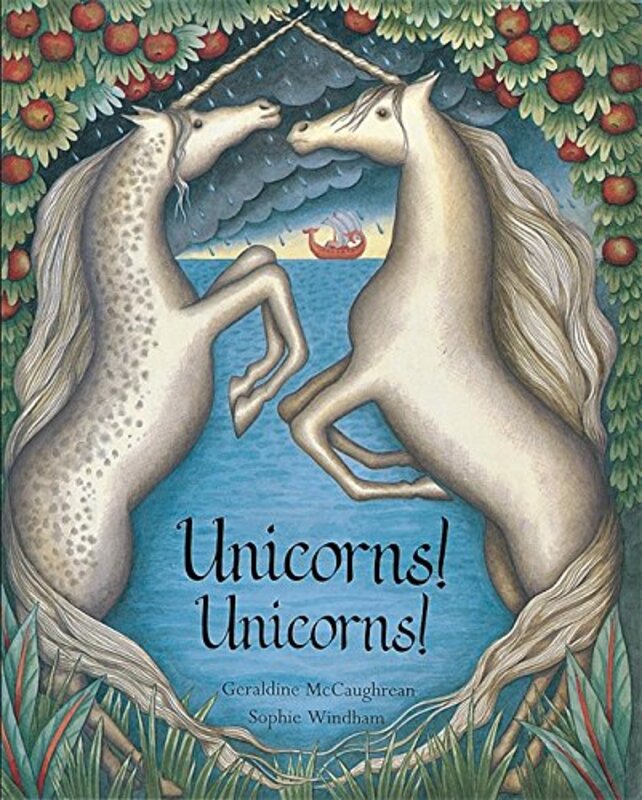 Book cover for "Unicorns! Unicorns!" by Geraldine McCaughrean