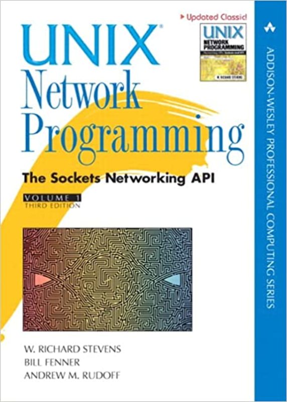 Book cover for "Unix Network Programming" by W. Richard Stevens