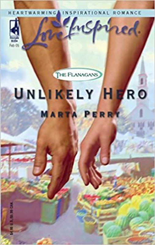 Book cover for "Unlikely Hero" by Marta Perry