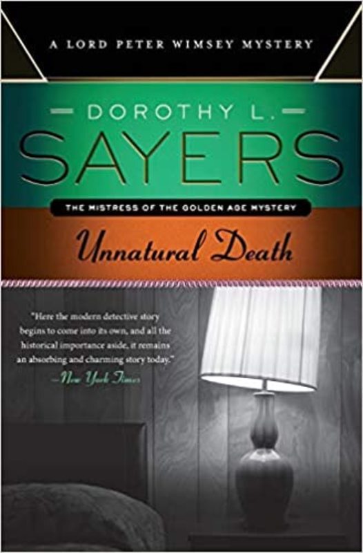 Book cover for "Unnatural Death" by Dorothy L. Sayers