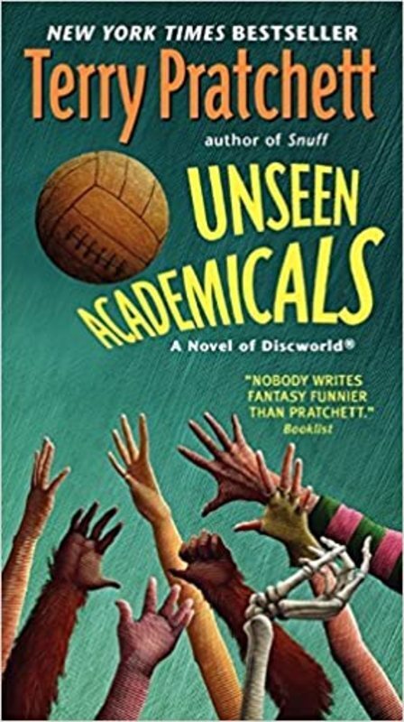 Book cover for "Unseen Academicals" by Terry Pratchett