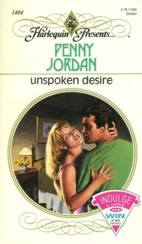 Book cover for "Unspoken Desire" by Penny Jordan