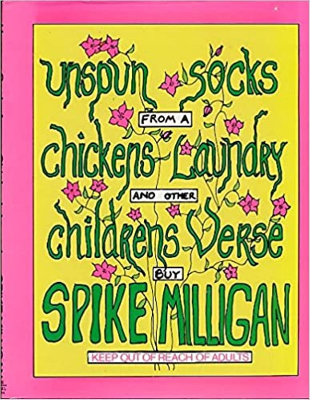 Book cover for "Unspun Socks From A Chicken's Laundry" by Spike Milligan