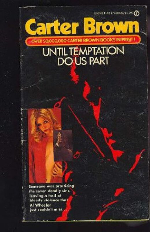 Book cover for "Until Temptation Do Us Part" by Carter Brown