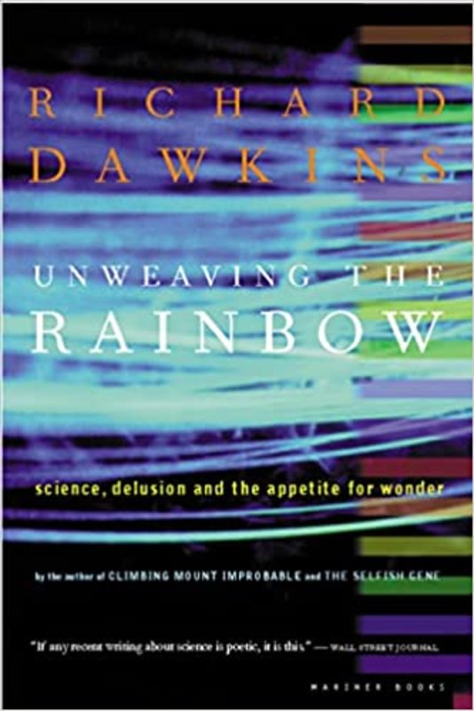 Book cover for "Unweaving the Rainbow"