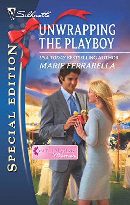 Book cover for "Unwrapping the Playboy" by Marie Ferrarella