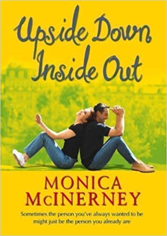 Book cover for "Upside Down, Inside Out" by Monica McInerney