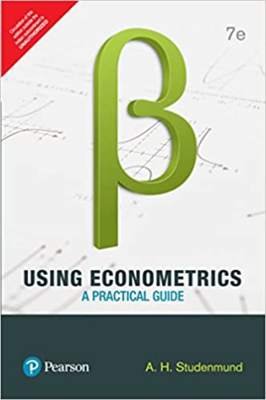 Book cover for "Using Econometrics" by A. H. Studenmund