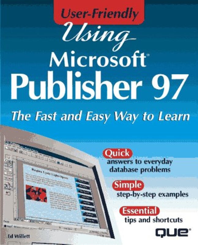 Book cover for "Using Microsoft Publisher 97" by Edward Willett