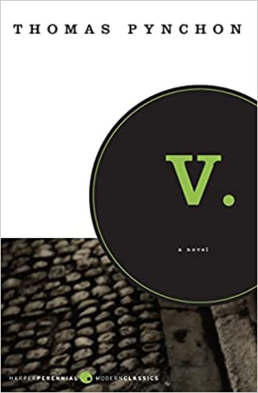 Book cover for "V." by Thomas Pynchon