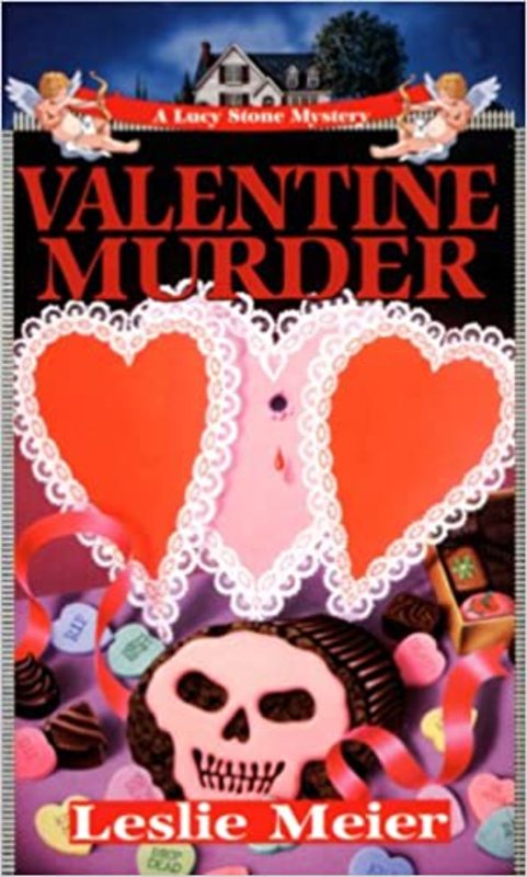 Book cover for "Valentine Murder" by Leslie Meier