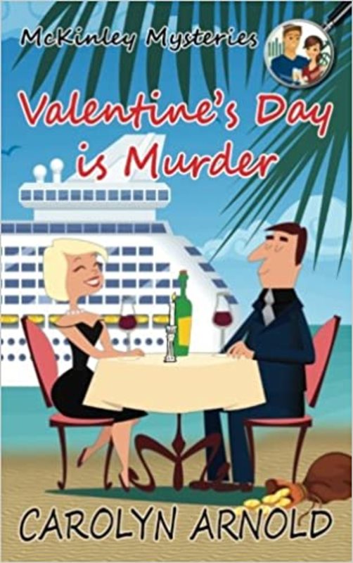 Book cover for "Valentine's Day is Murder" by Carolyn Arnold