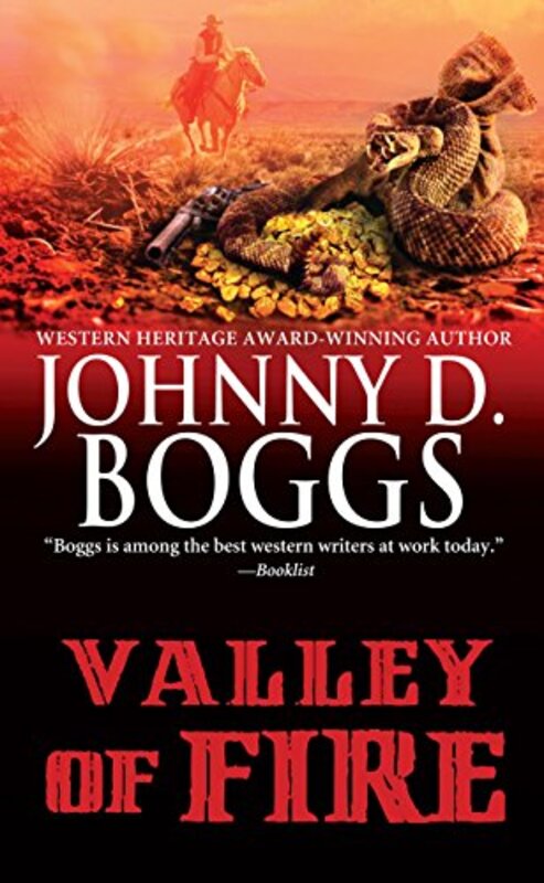 Book cover for "Valley of Fire" by Johnny Boggs