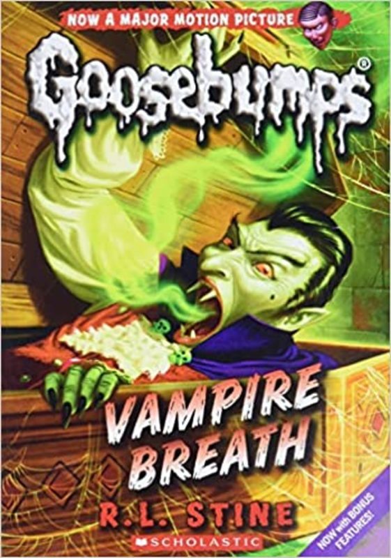 Book cover for "Vampire Breath" by R.L. Stine