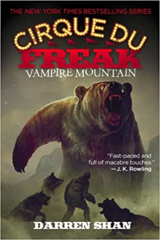 Book cover for "Vampire Mountain" by Darren Shan