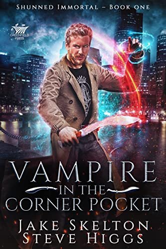 Book cover for "Vampire in the Corner Pocket" by Steve Higgs