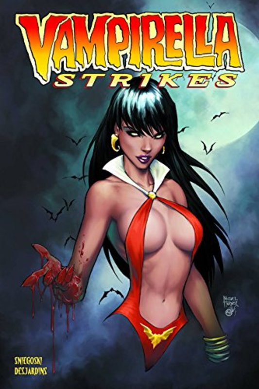 Book cover for "Vampirella Strikes" by Thomas E Sniegoski