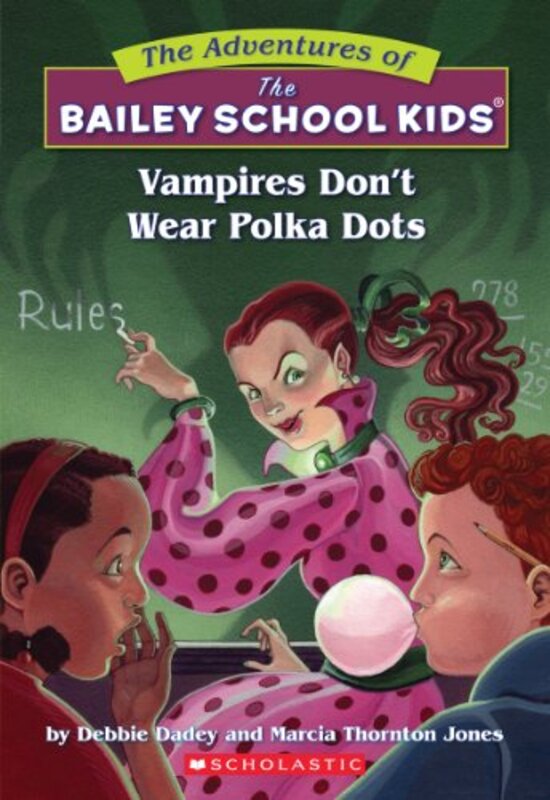 Book cover for "Vampires Don't Wear Polka Dots" by Marcia Thornton Jones
