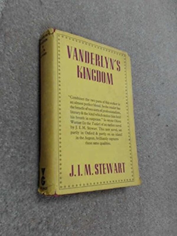 Book cover for "Vanderlyn's Kingdom" by Michael Innes