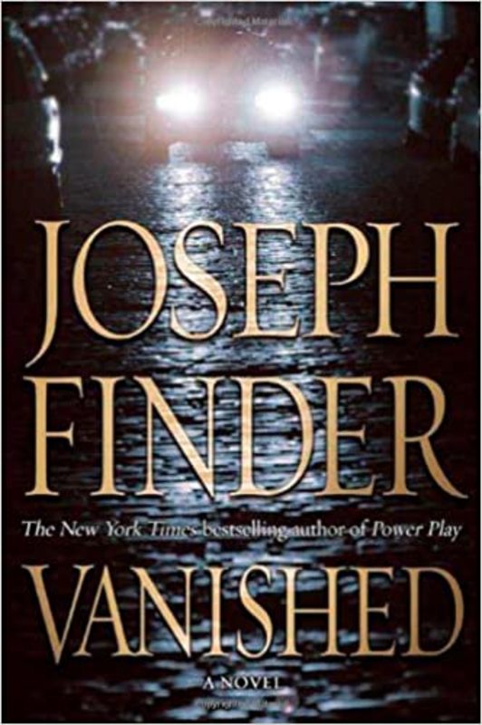 Book cover for "Vanished" by Joseph Finder