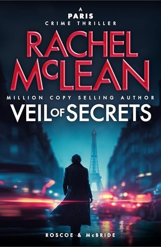 Book cover for "Veil of Secrets" by Rachel McLean