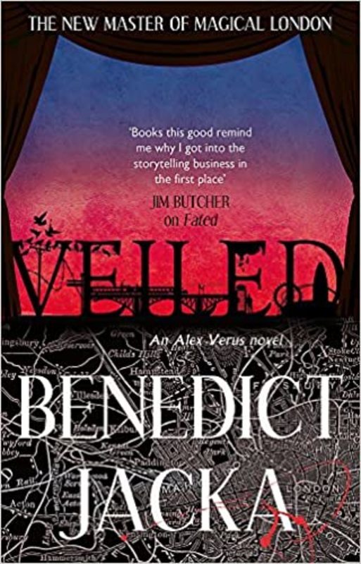 Book cover for "Veiled" by Benedict Jacka