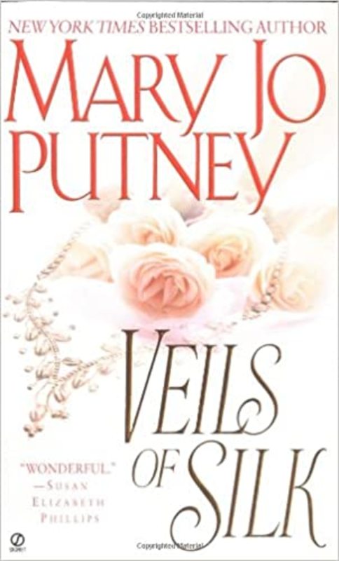 Book cover for "Veils of Silk" by Mary Jo Putney